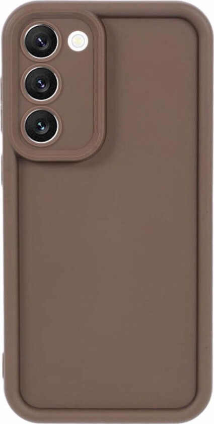 Samsung Galaxy S23+ (Plus) Anti-Slip Fleksibelt Plast Deksel - Brun
