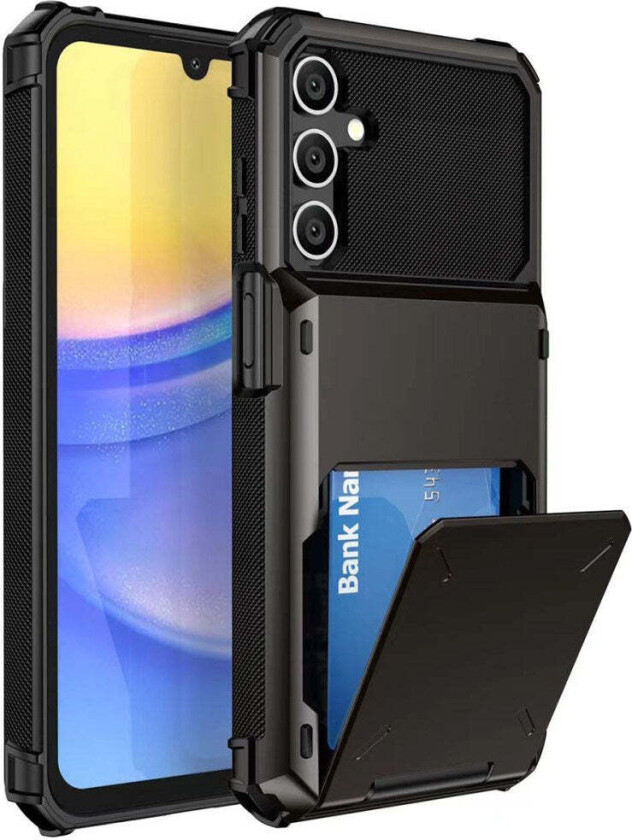 Samsung Galaxy S23 FE Håndverker Deksel med Kortholder - Svart