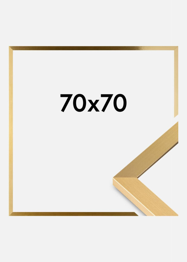 Ramme Selection Akrylglass Gull 70x70 Cm