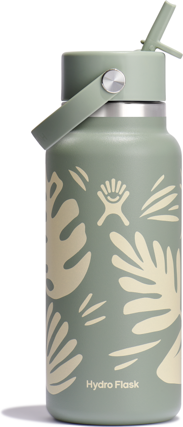 946ml Wide Flex Straw Cap Botanical Bliss Agave