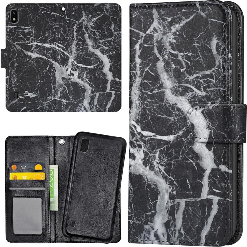 Samsung Galaxy A10 - Lommebok Deksel Marmor
