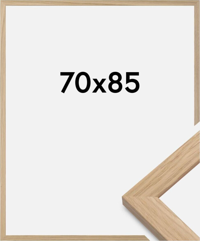 Ramme Oak Wood Akrylglass 70x85 Cm