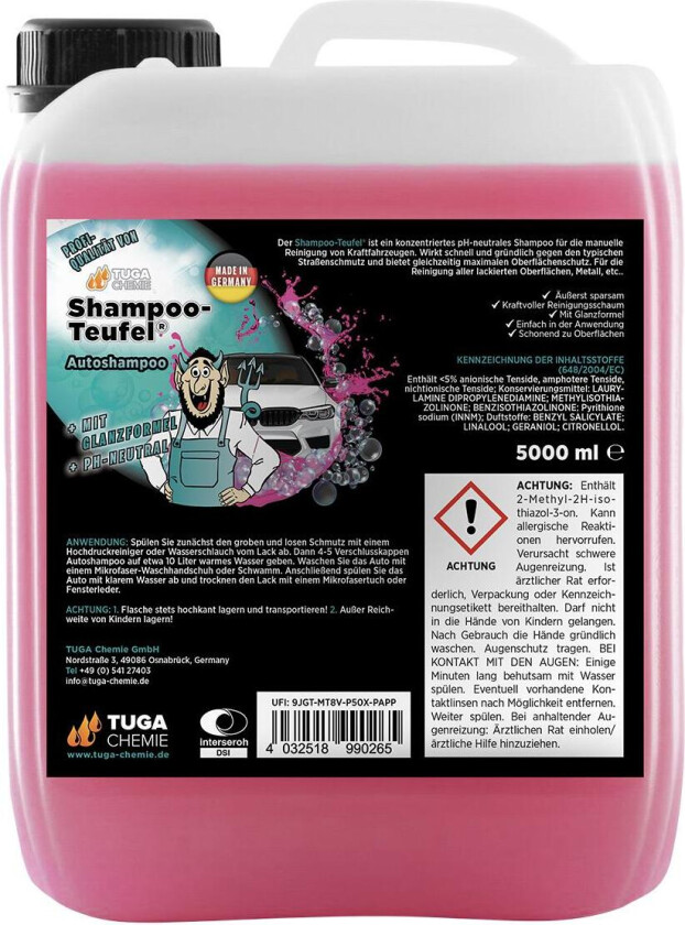 Bilde av TUGA SHAMPOO-DEVIL 5 LITER