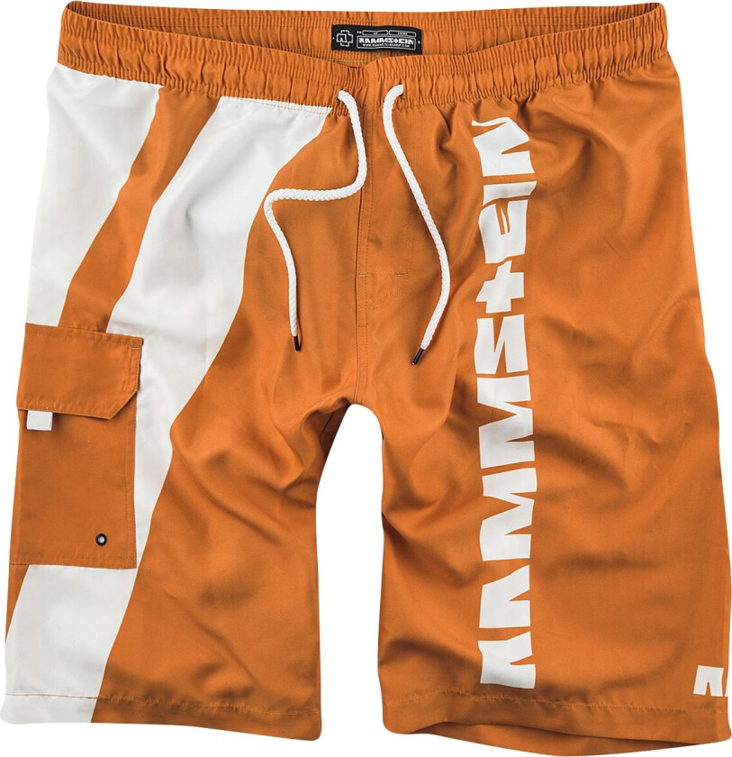 Badeshorts - Reise, Reise - M til 3XL - Herrer - oransje-hvit