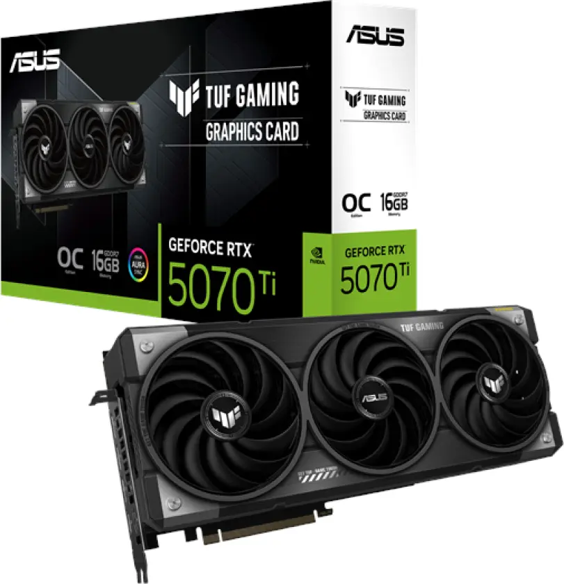 GeForce RTX 5070 Ti TUF OC - 16GB GDDR7 RAM - Grafikkort