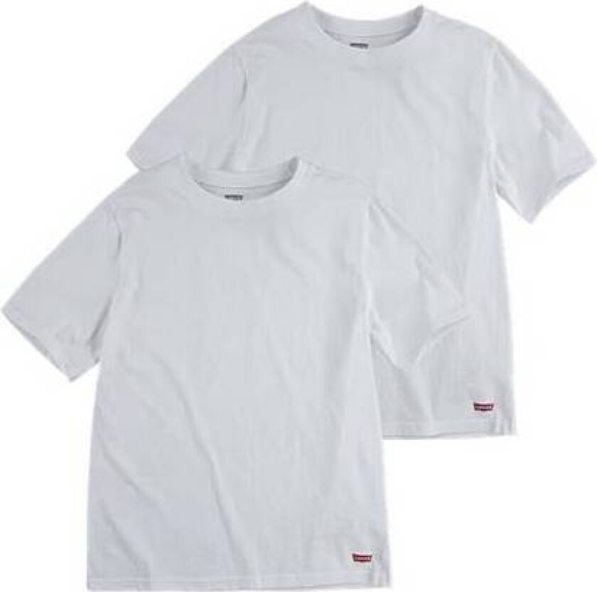 2Pk Crew Neck Tee Hvit