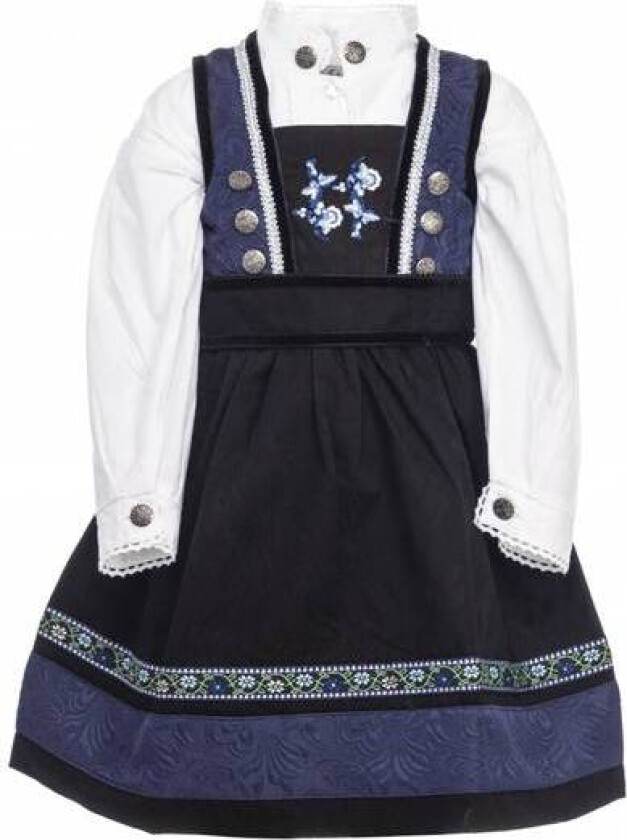 Blå Kristin Festdrakt Baby Jente