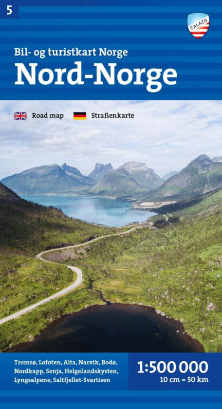 Bil- og turistkart Nord-Norge