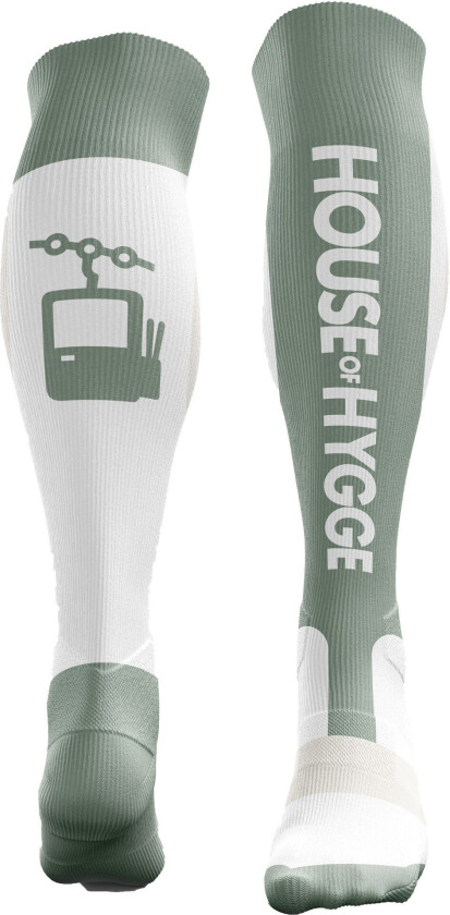 House Of Hygge Skisokker House Of Hygge Lysegrnn Hvit M(40-43)