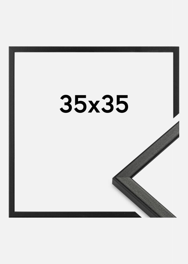 Ramme Kaspar Akrylglass Svart 35x35 Cm