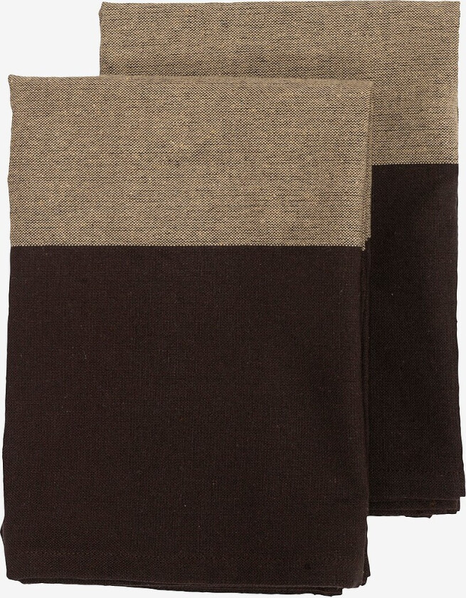 Kjøkkenhåndkle Cultra 2-pakning - Brun
