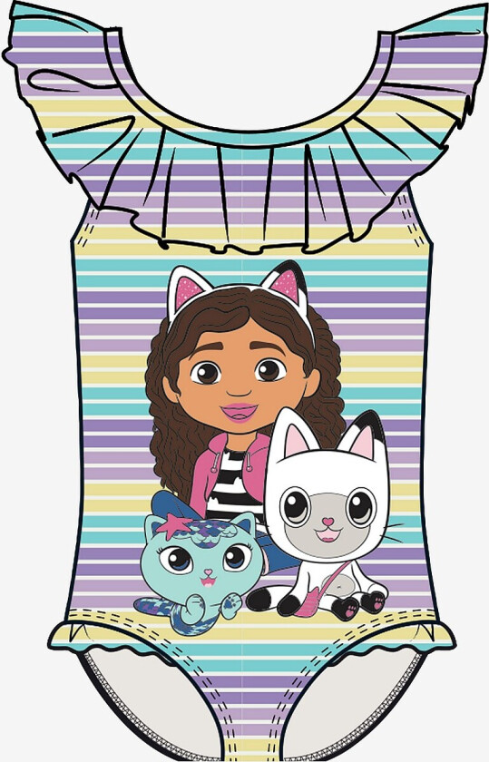 Badedrakt nmfMelisa Gabby Swimsuit Sky - Rosa