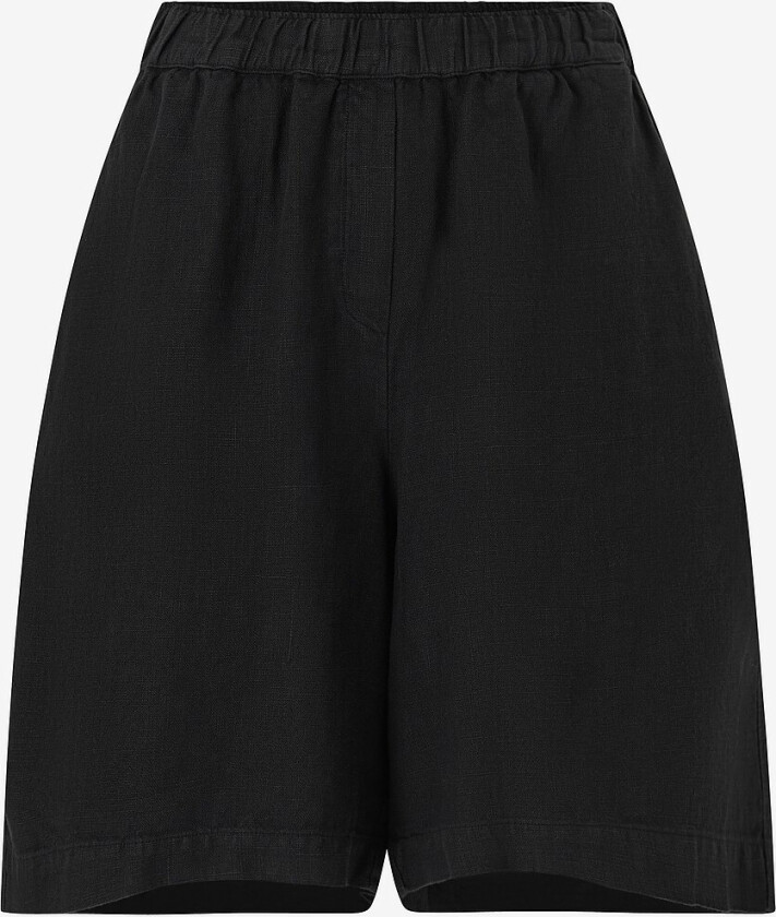 Shorts i lin mmEmmie Linen Bermuda Shorts - Svart
