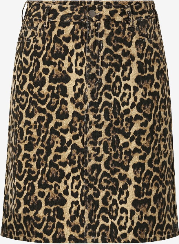 Denim skjørt kcLeonoma Denim Skirt - Beige