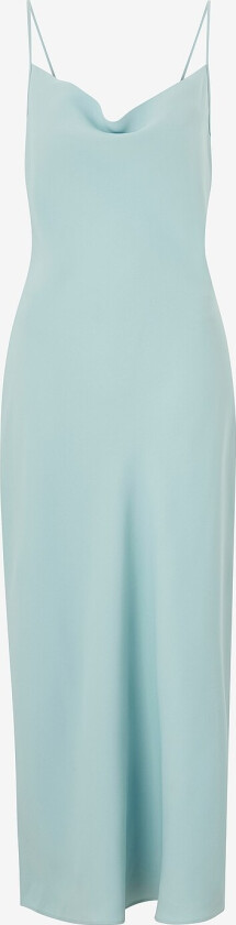 Maxikjole Crepe Low Back Drape Dress - Blå