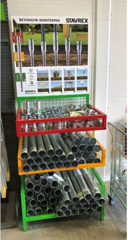 Bilde av Jordskruer display skjøtbare skruer display