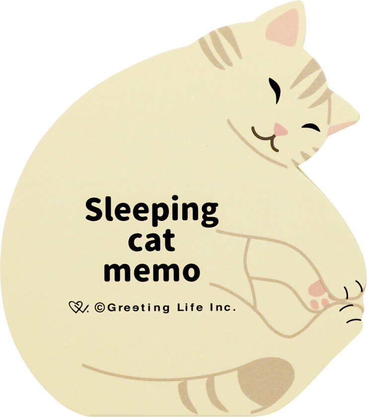 Sleeping Cat Memo Notisblokk