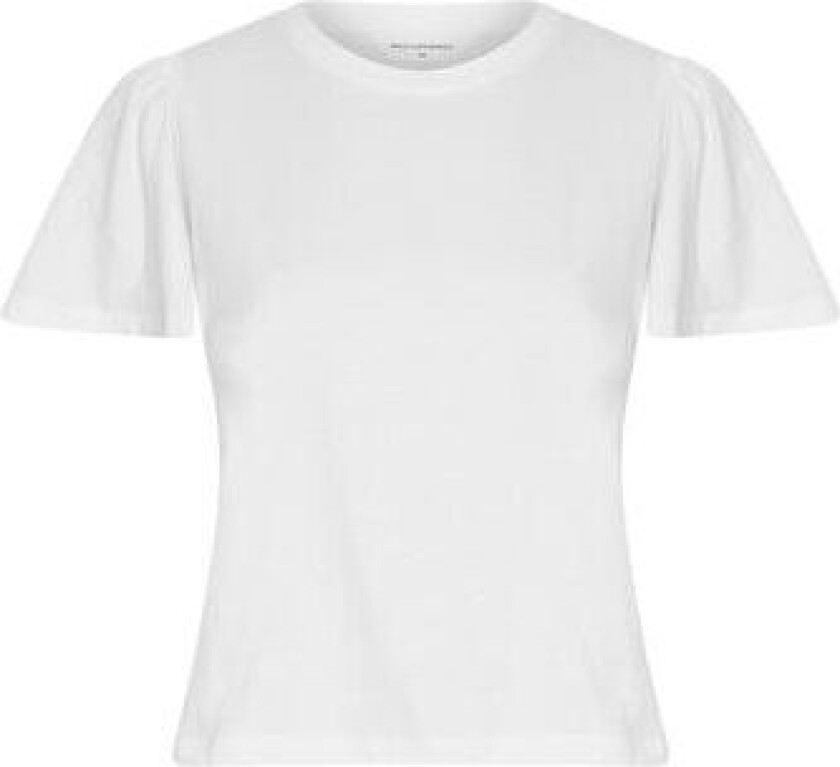 Moss Copenhagen Beckie Organic Puff Tee - Bright White L/XL
