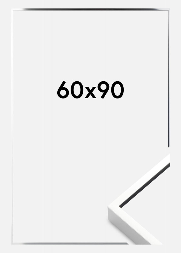 Ramme  Premium Alpha Blank Sølv 60x90 Cm