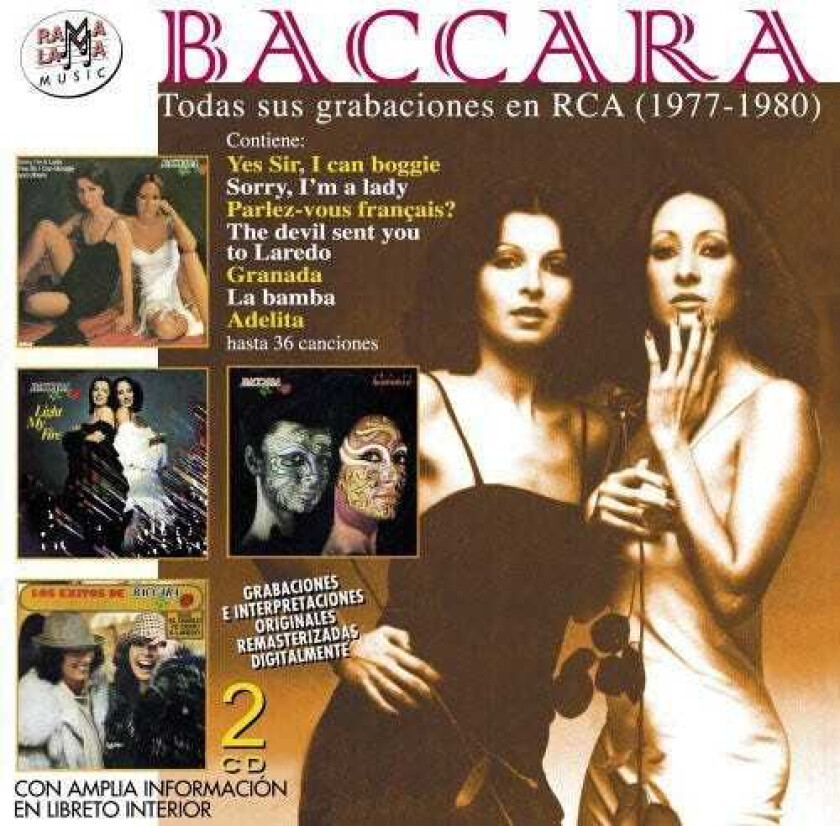 Baccara Todas Sus Grabaciones Para Discos En Rca (1977198 CD