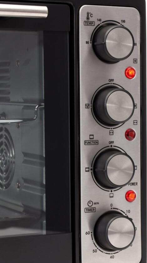 Camry Premium Cr 111 Ovn 45 L 2000 W Sort, Satengstål