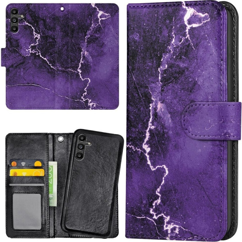 Samsung Galaxy S24 FE - Lommebok Deksel Marmor