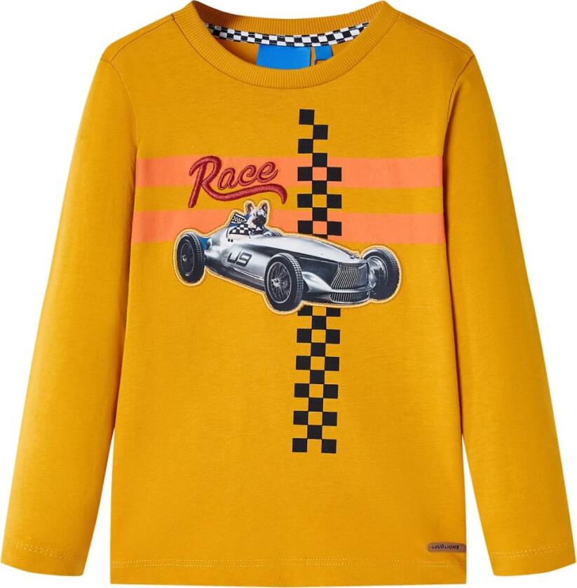 T-skjorte for barn med lange ermer oker 116