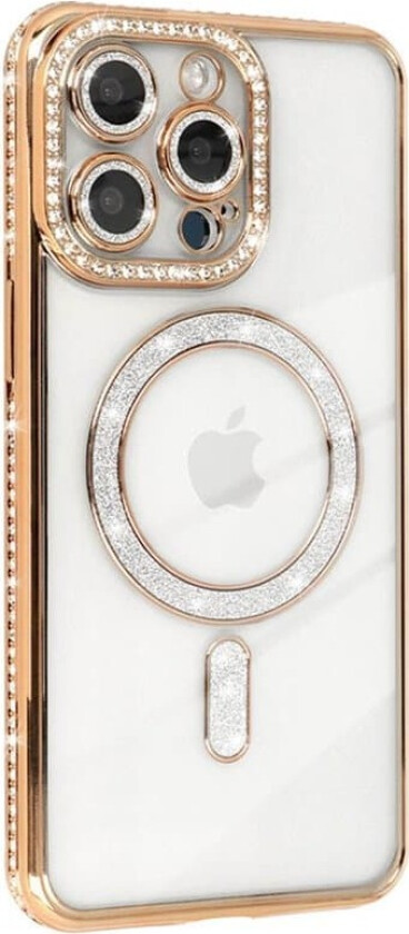 Diamond bling MagSafe deksel Apple iPhone 16 Pro Max - Gold