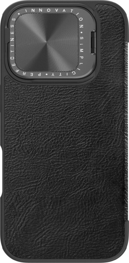 Nillkin Etui Nillkin Qin Prop Leather Case Z Oson Na Aparat I Podstawk Na Iphone 16 Pro Max - Svart
