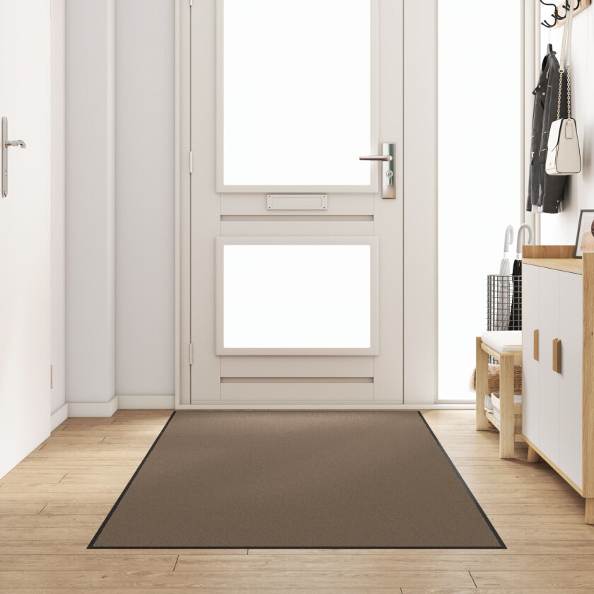 Dørmatte Beige, Svart Polypropylen 250 x 120 x 0.9 cm Dørmatte