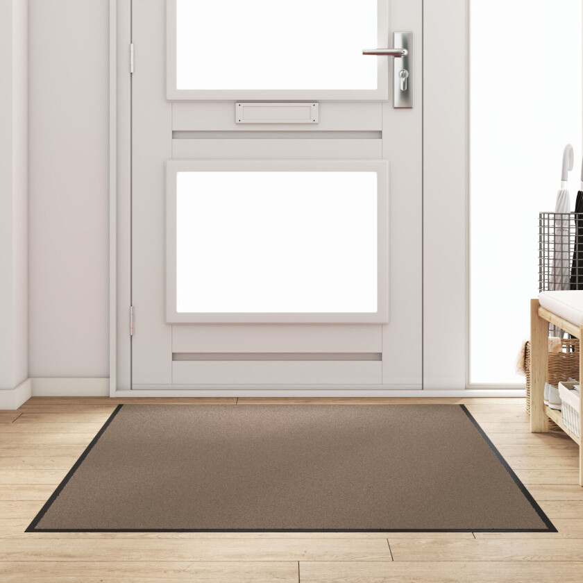 Dørmatte Beige, Sort Polypropylen 180 x 120 x 0.9 cm Dørmatte