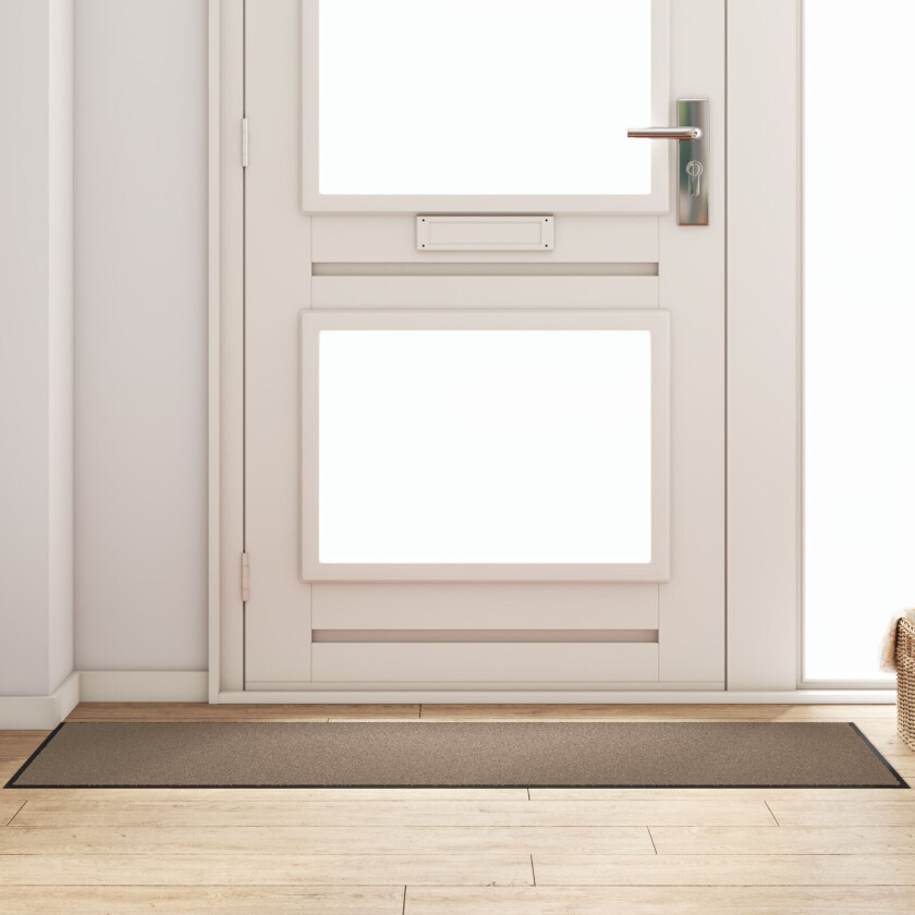 Dørmatte Beige, Svart Polypropylen 180 x 60 x 0.9 cm Dørmatte