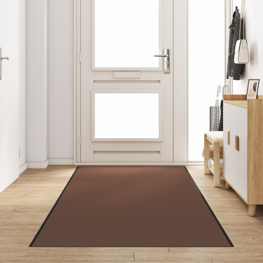 Bilde av Dørmatte Brun, Svart Polypropylen 400 x 120 x 0.9 cm Dørmatte