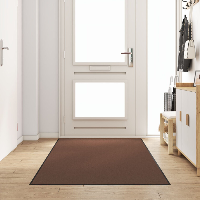 Dørmatte Brun, Svart Polypropylen 250 x 120 x 0.9 cm Dørmatte