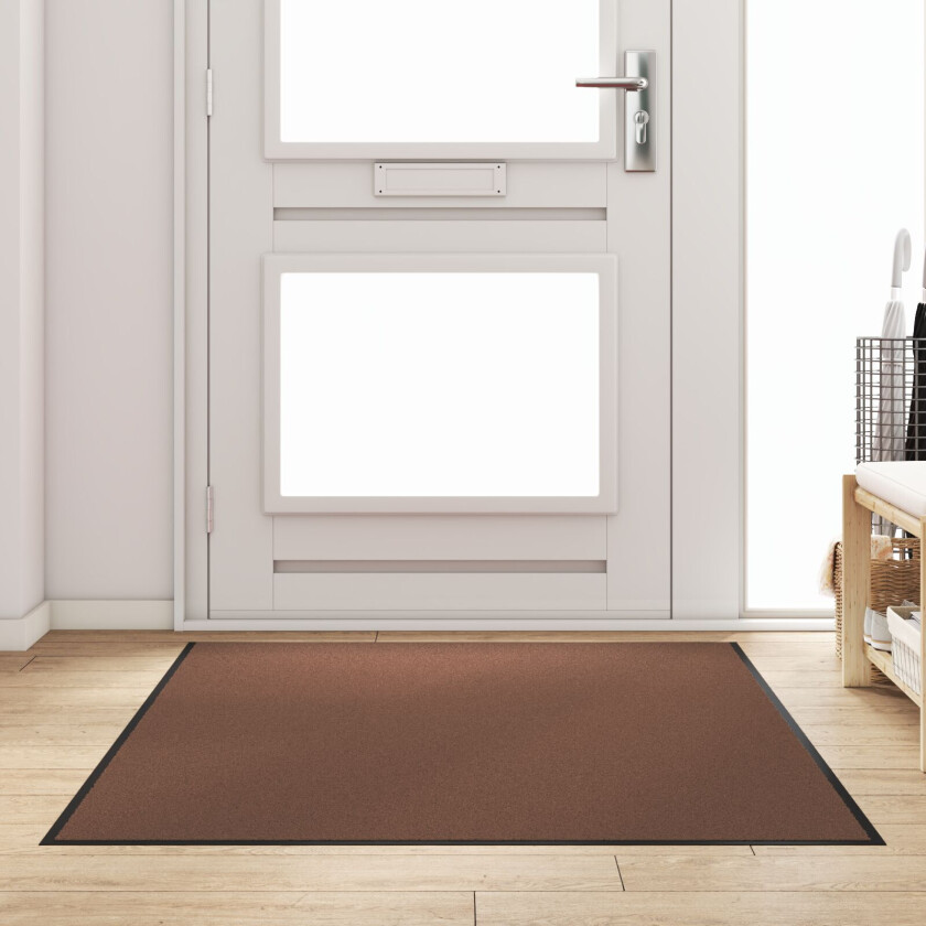 Dørmatte Brun, Svart Polypropylen 180 x 120 x 0.9 cm