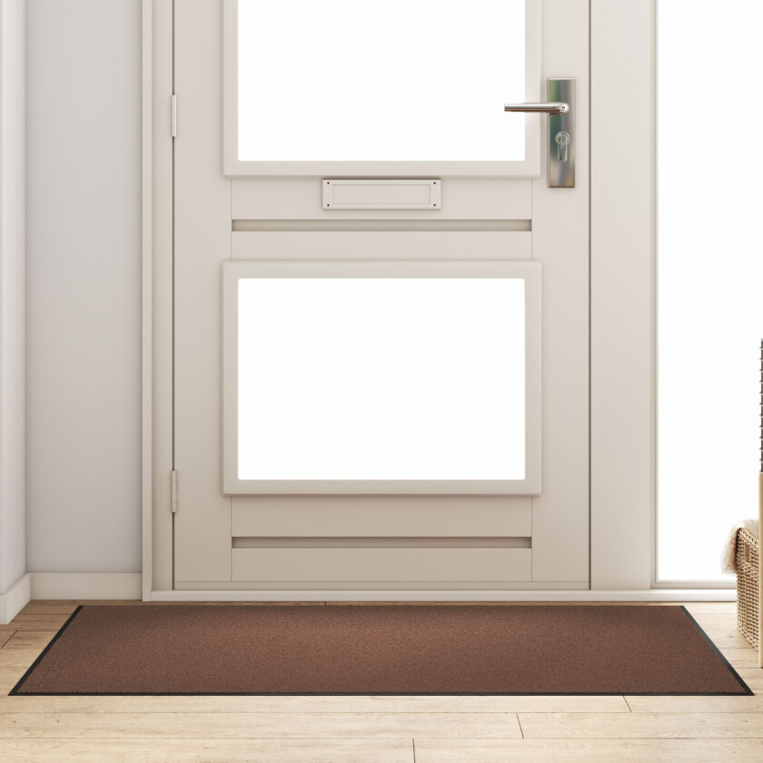 Dørmatte Brun, Svart Polypropylen 150 x 90 x 0.9 cm Dørmatte