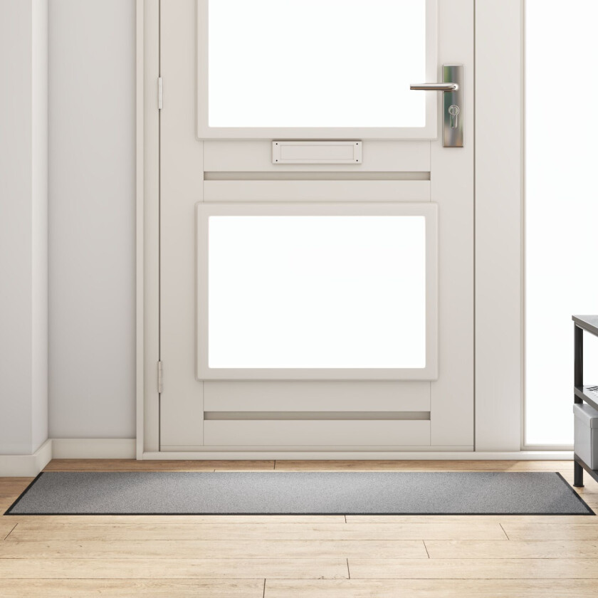 Dørmatte Grå, Svart Polypropylen 180 x 60 x 0.9 cm Dørmatte