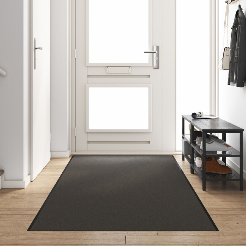 Dørmatte Antrasitt, Svart Polypropylen 350 x 120 x 0.9 cm