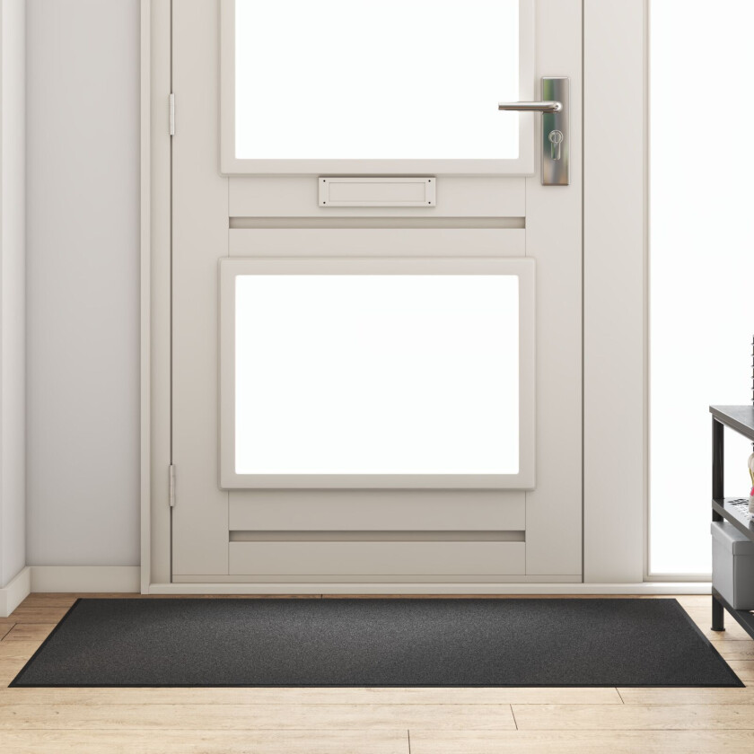 Dørmatte Antrasitt, Svart Polypropylen 150 x 90 x 0.9 cm Dørmatte