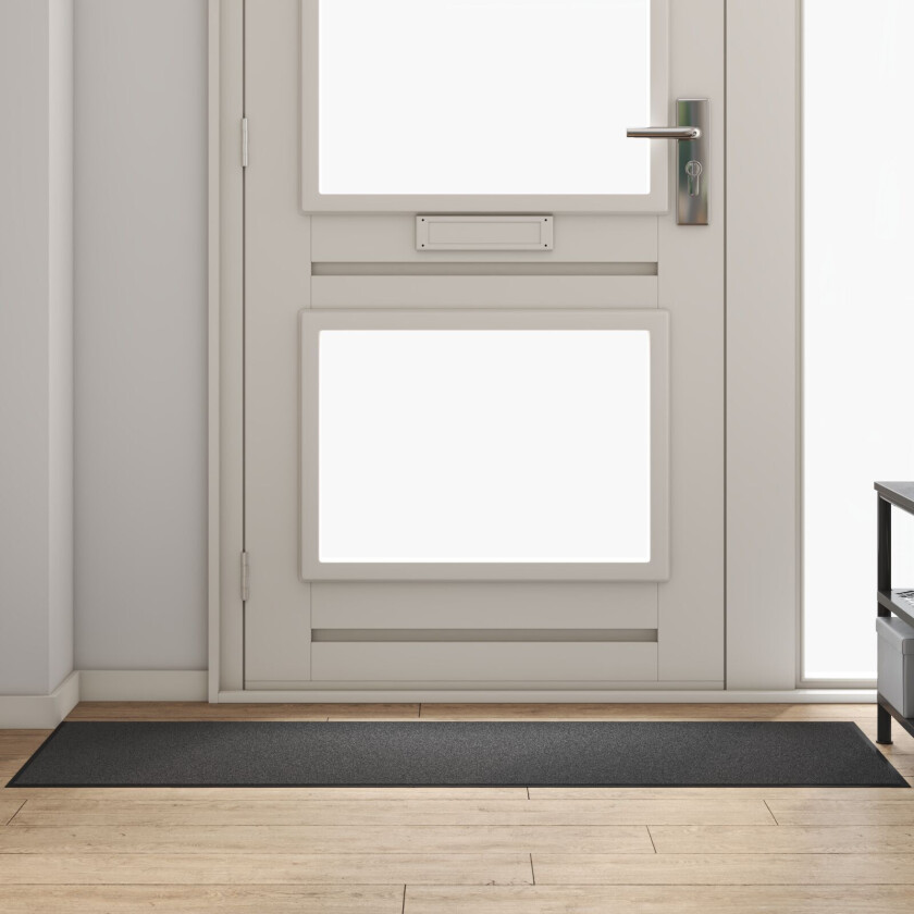 Dørmatte Antrasitt, Svart Polypropylen 180 x 60 x 0.9 cm Dørmatte