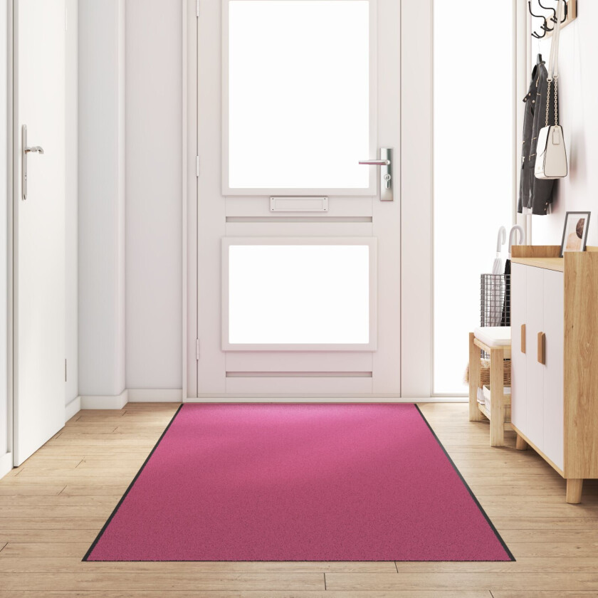 Dørmatte Rosa, Svart Polyamid 350 x 120 x 0.9 cm Dørmatte