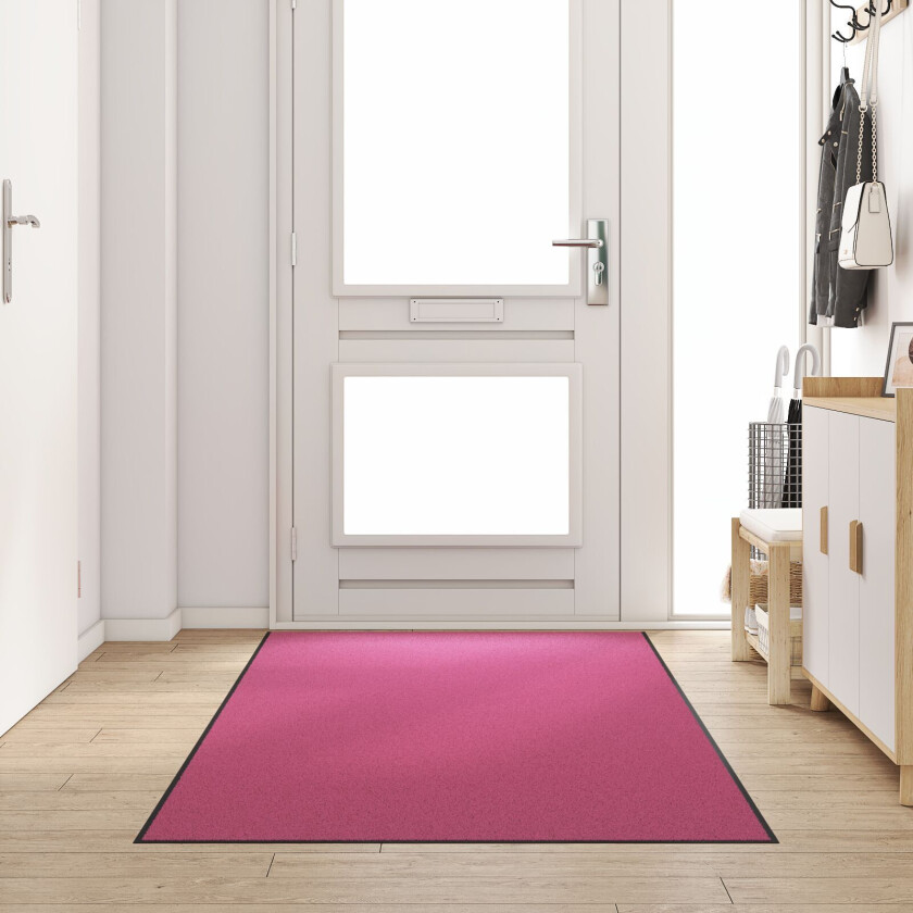 Dørmatte Rosa, Svart Polyamid 250 x 120 x 0.9 cm Dørmatte