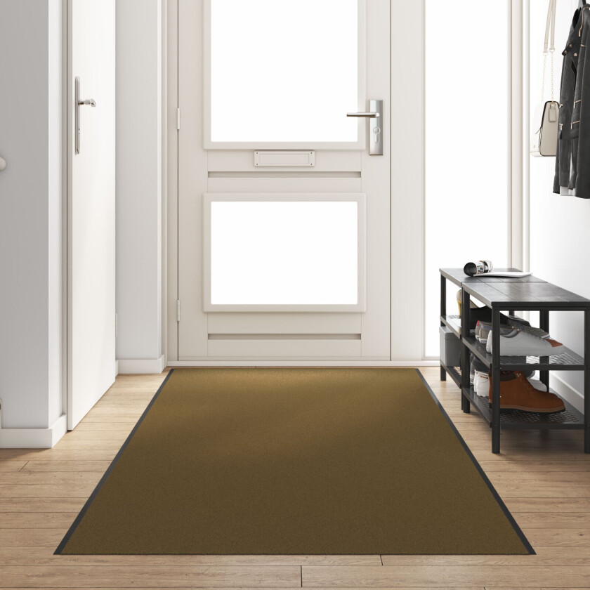 Dørmatte Brun, Svart Polyamid 350 x 120 x 0.9 cm Dørmatte
