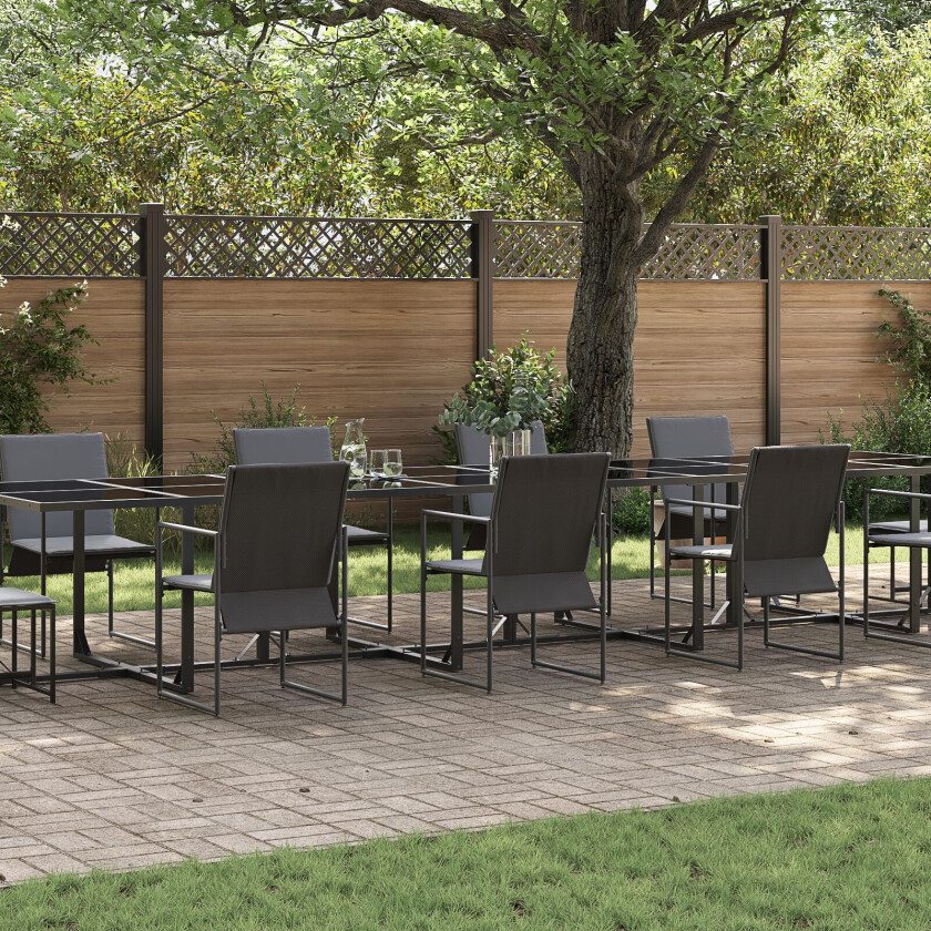 Utemøbler Set 13-delt sett Textilene UV-bestandige materialer