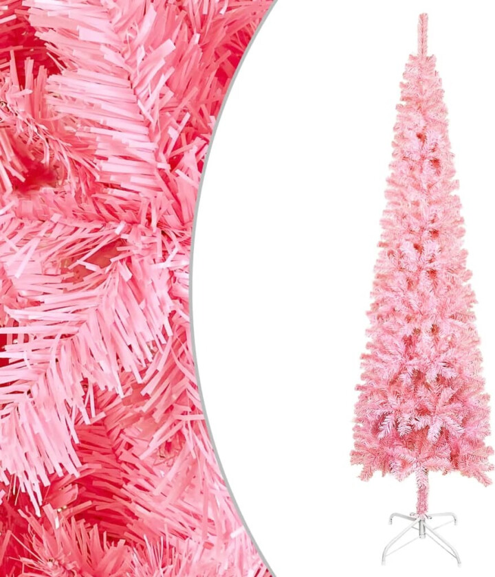 Slankt juletre rosa 150 cm