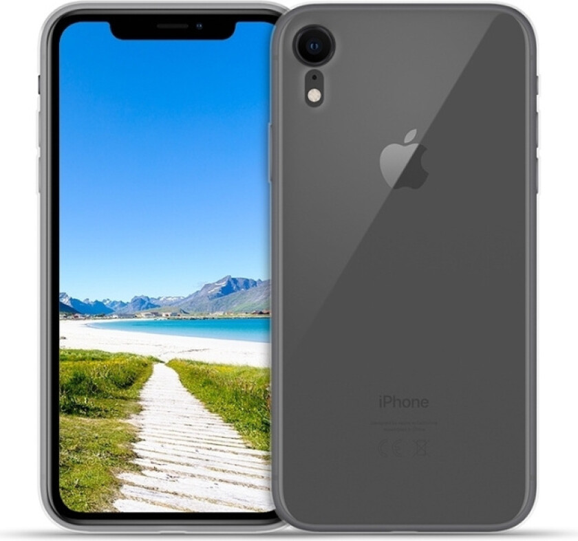 silikondeksel for iPhone XR, gjennomsiktig