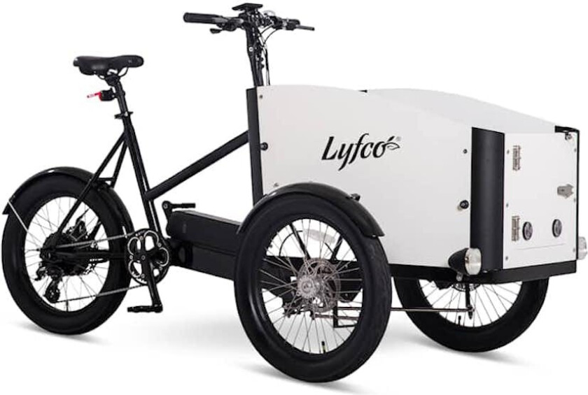 Elsykkel Lyfco Cargobike med Åpningsbar kasse - 17,5 Ah