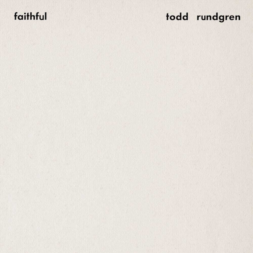 Todd Rundgren Faithful LP/Vinyl