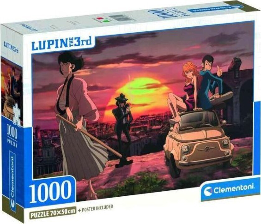 Cle Puzzle 1000 Compact Lupin Iii 37054