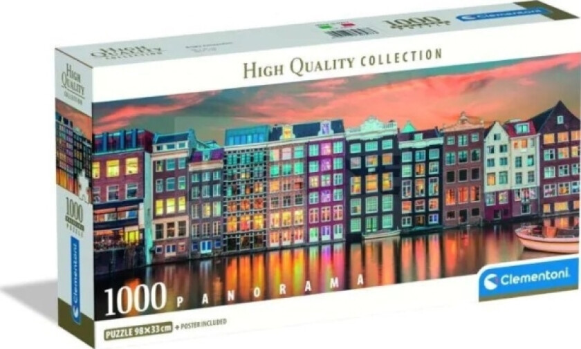 Puzzle Panorama Bright Amsterdam 1000 Elementów (39897)